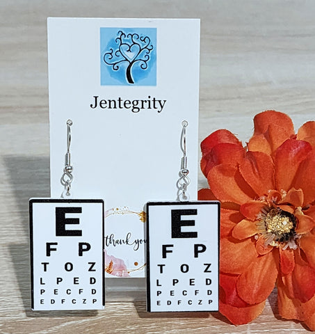 Eye Chart Earrings