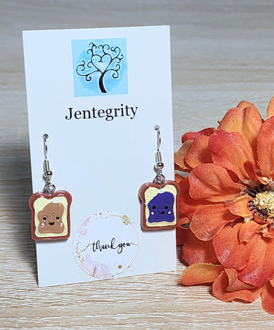 Peanut Butter & Jelly Earrings