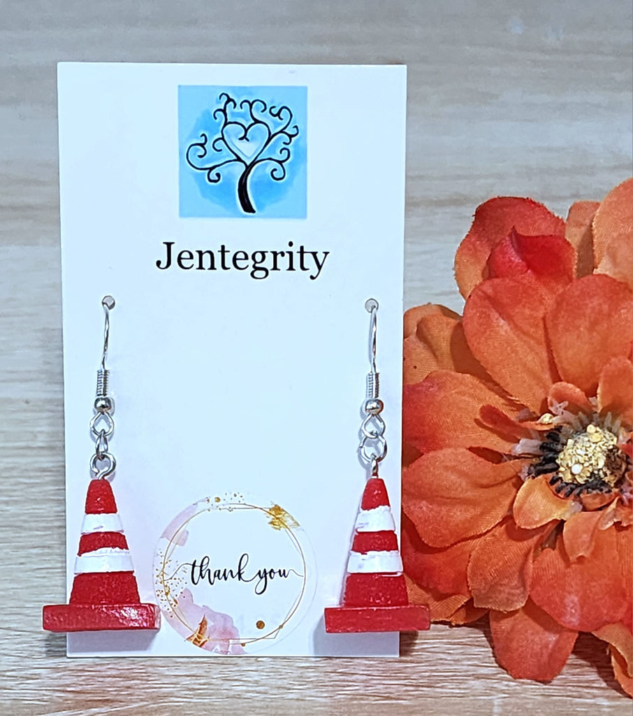 Traffic Cone Earrings