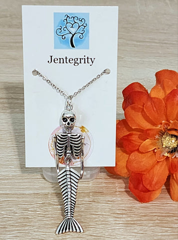 Mermaid Skeleton Necklace