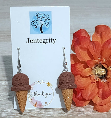 Ice Cream Cone Earrings