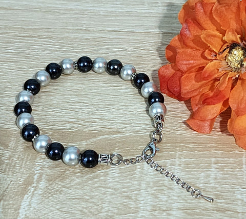 Black & Grey Pearl Bracelet