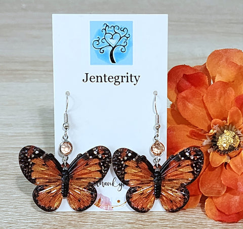 Monarch Butterfly Earrings