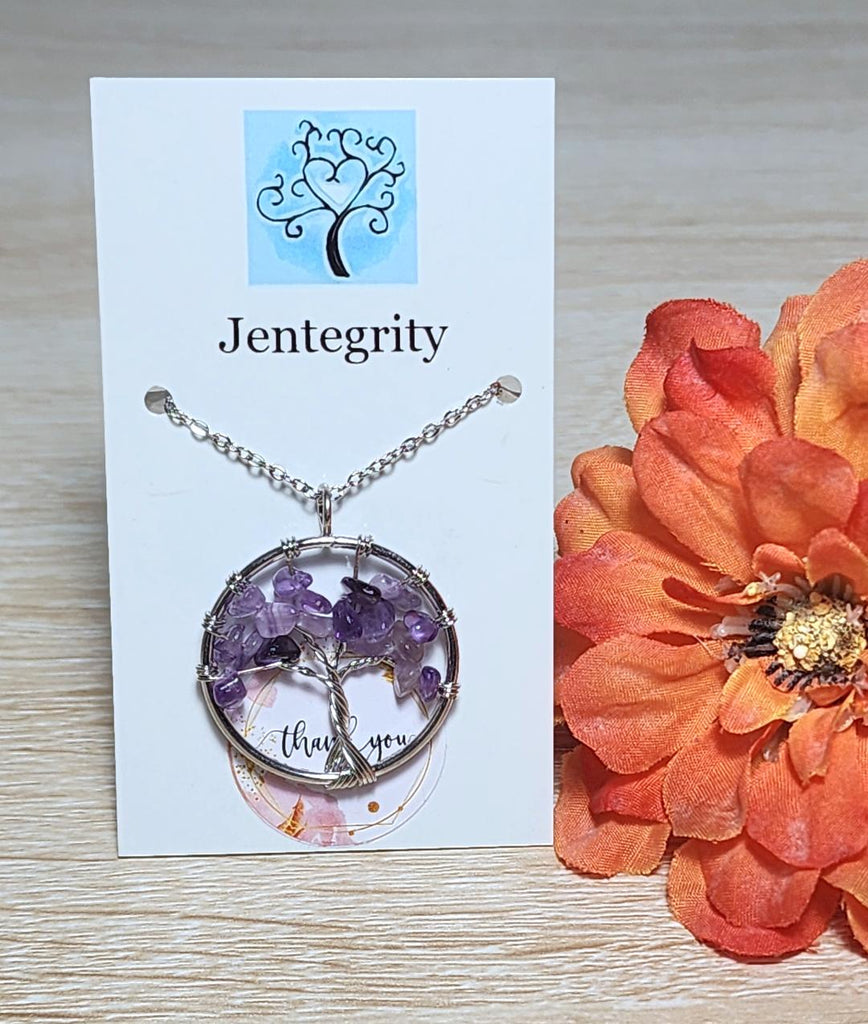 Amethyst Tree Of Life Necklace